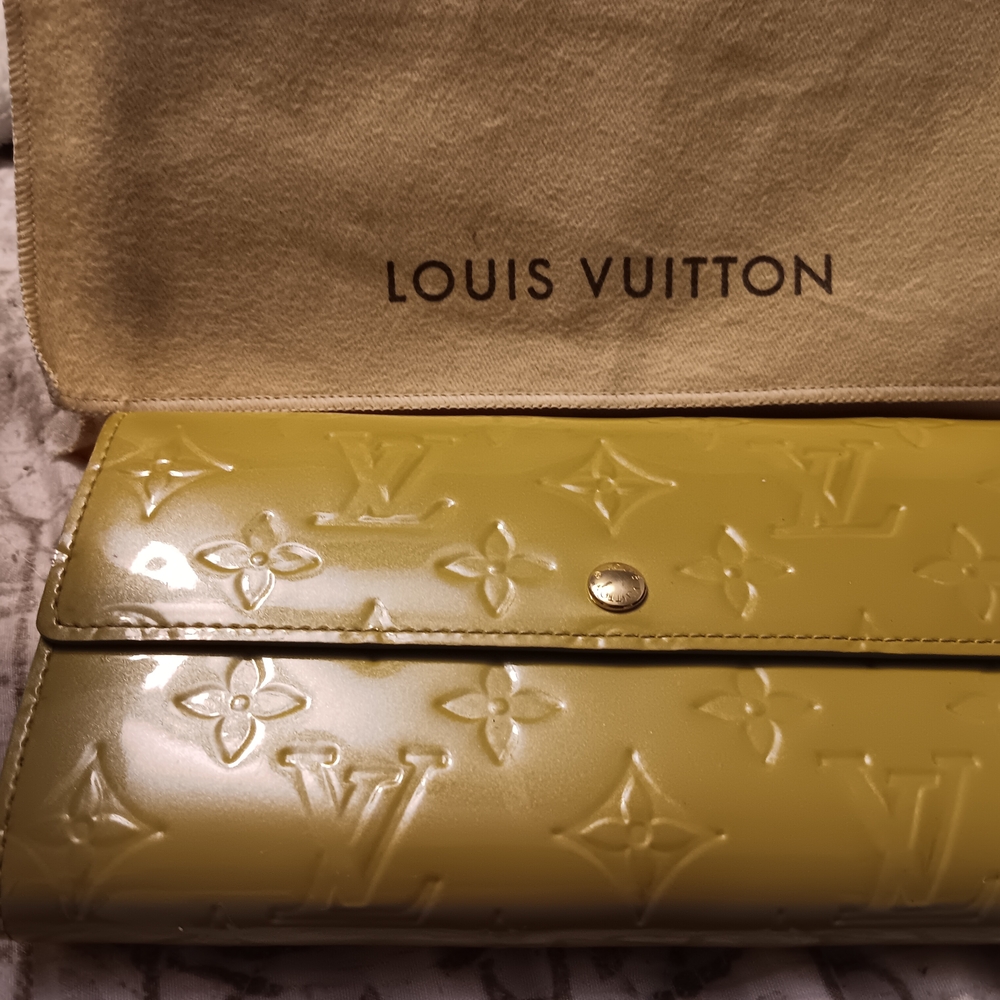 Louis Vuitton Yellow Embossed Women's Clutch
